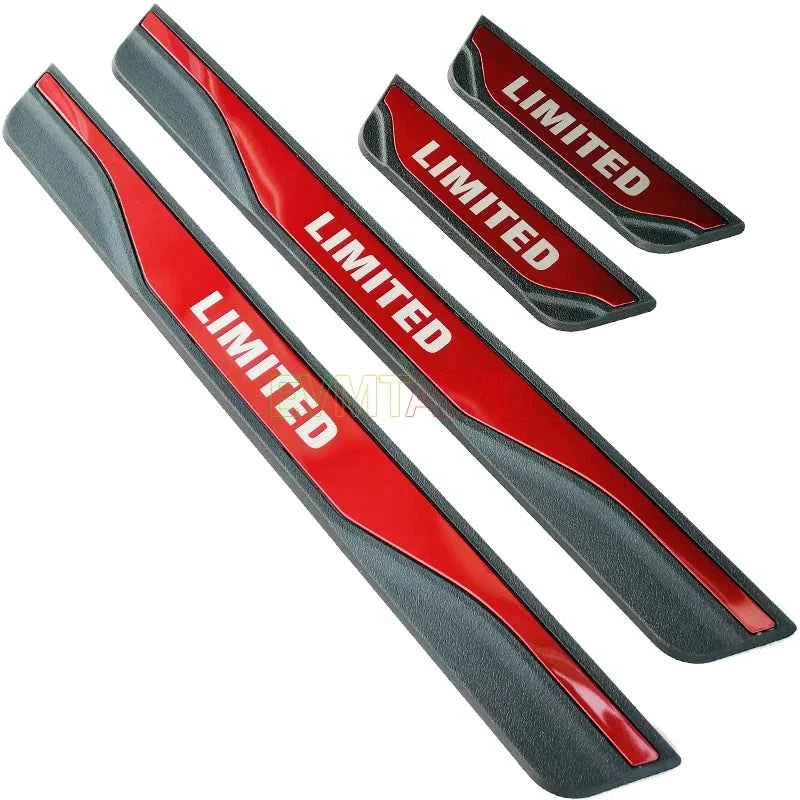 For KIA RIO 3 4 5 X LINE Accessory 2014-2025 Stainless Carbon Car Door Sill Kick Scuff Plate Guard Pedal Protector Cover Styling