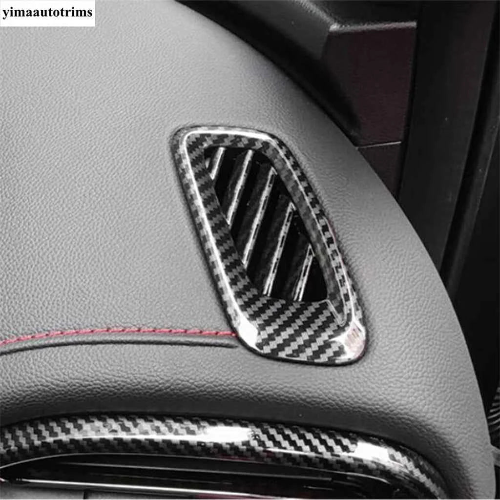 Dashboard AC Air Conditioning Outlet Vents Frame Cover Trim For GAC Trumpchi Empow 2022 - 2025 Carbon Fiber Accessories Interior