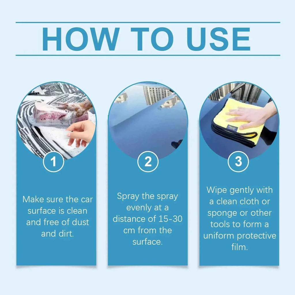 Quick Effect Coating Agent Multifunctional Long-lasting Protection Waterless Wash Quick-acting Coating Agent Spray Easy To Use