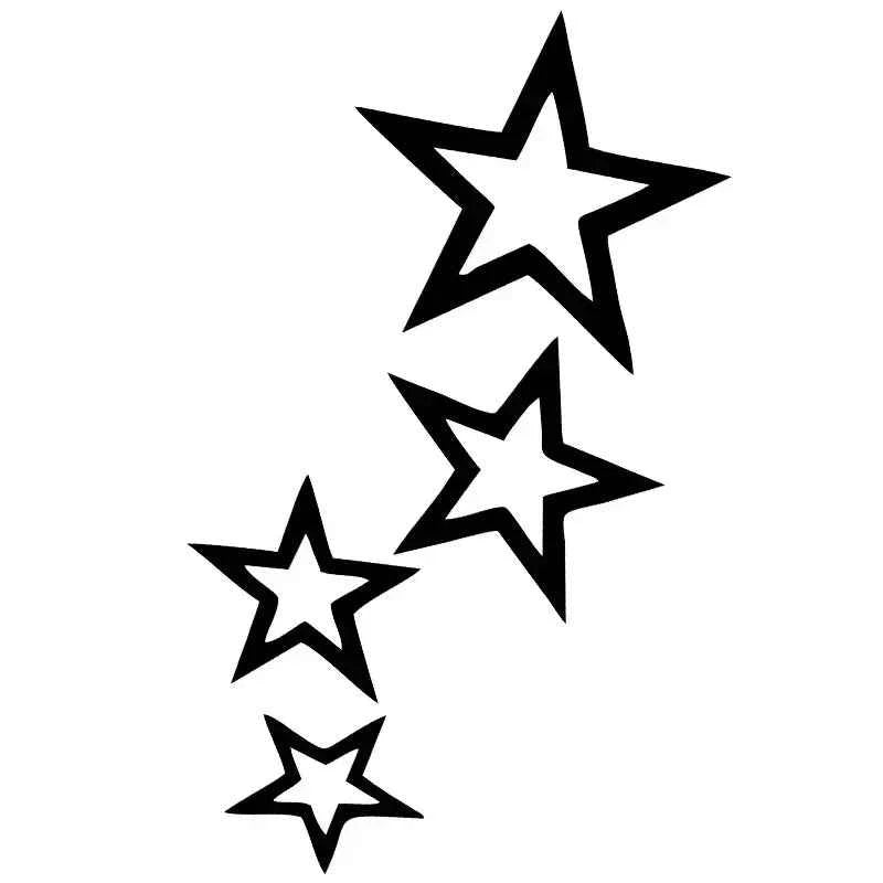 LYKX Vinyl Stars Car Sticker - Waterproof Decal for Trucks & Cars, Perfect for Bumpers & Rear Windows