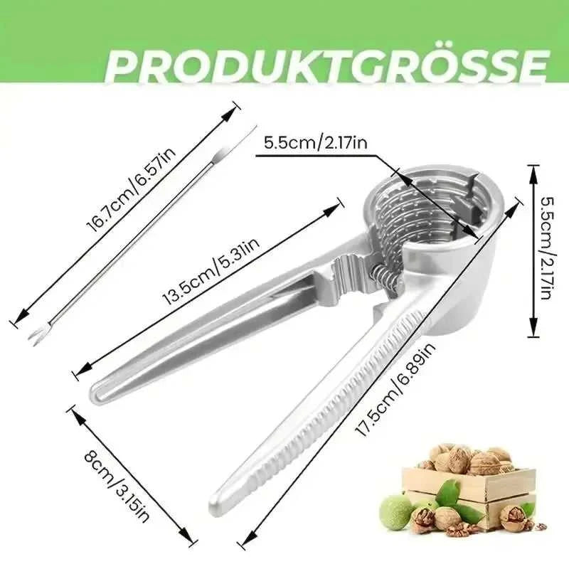 1pc Silvery Metal Multi Functional Walnut Clip Household Nut Shelling Tools Suitable for Walnuts Chestnuts and Hazelnut The jack market .AU The jack market .AU Home $ 25 14:1254#1pc