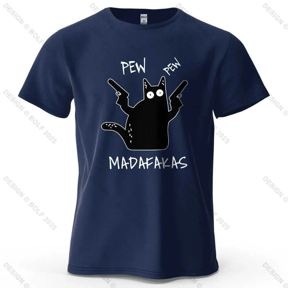 Cool Cat Funky Printed Men's T-Shirt 100% Cotton Oversized Humorous Graphic Tees for Women Tops Tees Casual Streetwear The jack market .AU The jack market .AU Men Fashion $ 31 14:200002984#Wine Red;5:361385