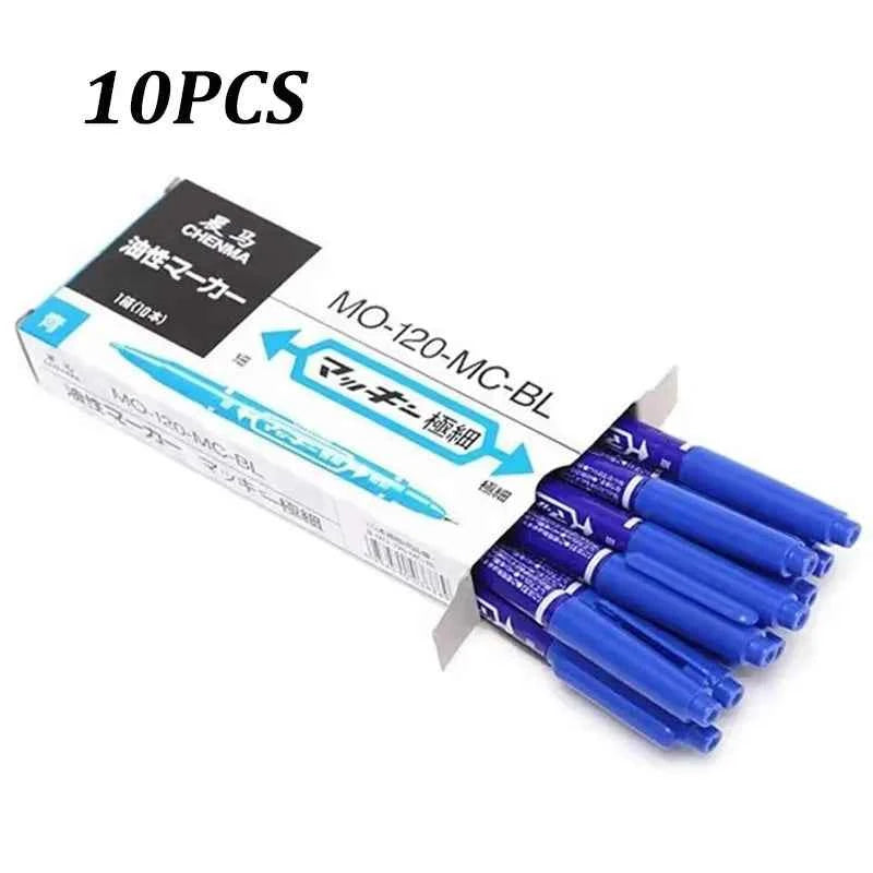 10/5pcs Dual-Tip Tattoo Skin Markers Pen Ink Waterproof Marker Pen Tattoo Supply for Permanent Makeup Life Office Supplies
