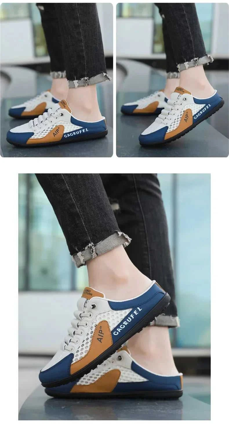 Men's Fashion Soft Bottom Half Slippers Summer New Casual Shoes Soft Bottom Support Shoes Sports Shoes Zapatos De Hombre The jack market .AU The jack market .AU Step Up Your Style: Trendy Shoes for Every Occasion! $ 67 14:29#White Khaki;200000124:200000338