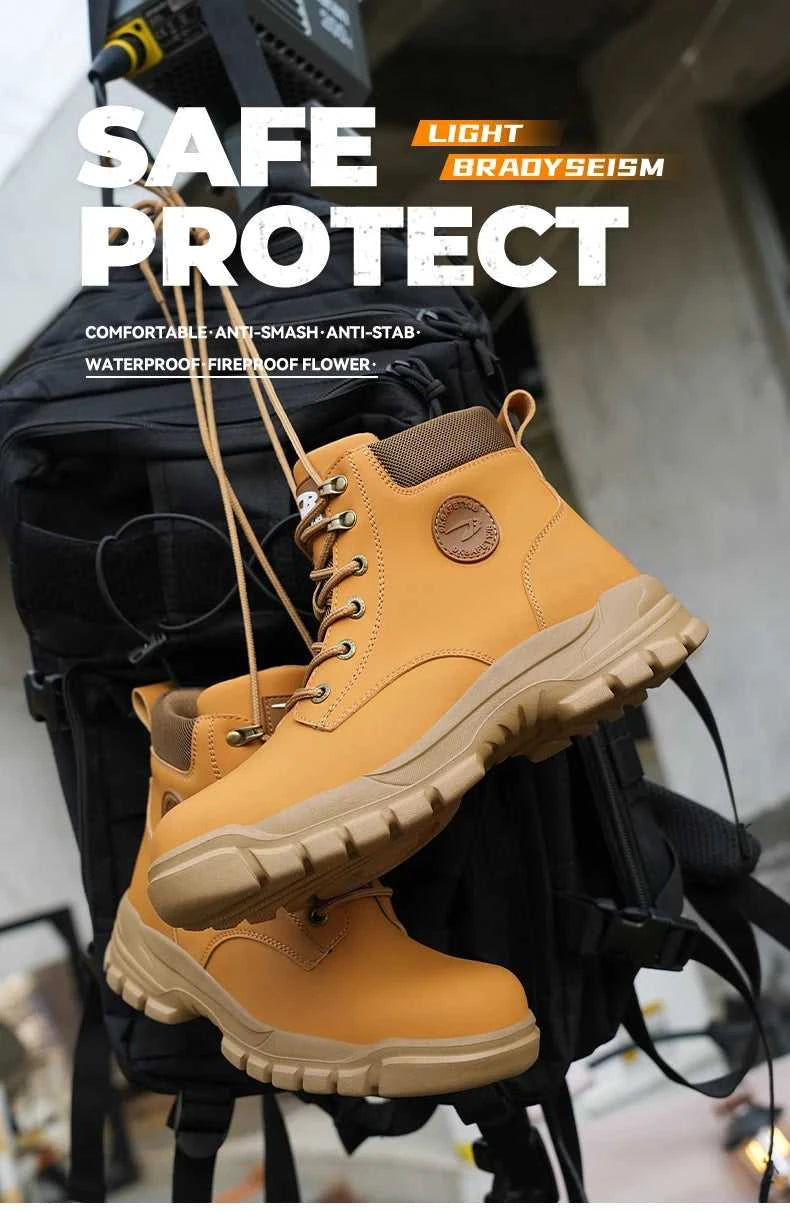 Waterproof Work Safety Shoes Men Boots Anti-smash Sneakers Steel Toe Electric Welding Boots Indestructible Male Footwear The jack market .AU The jack market .AU Step Up Your Style: Trendy Shoes for Every Occasion! $ 100 14:4602#Black;200000124:200000337