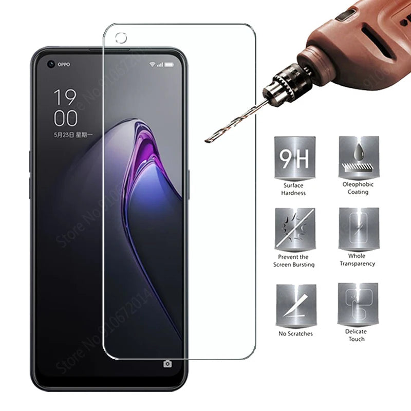 OPPO GlassGuard 4-Pack Tempered Glass Screen Protectors - Full Coverage for OPPO Reno 8 Series & Find X5/X3 Lite