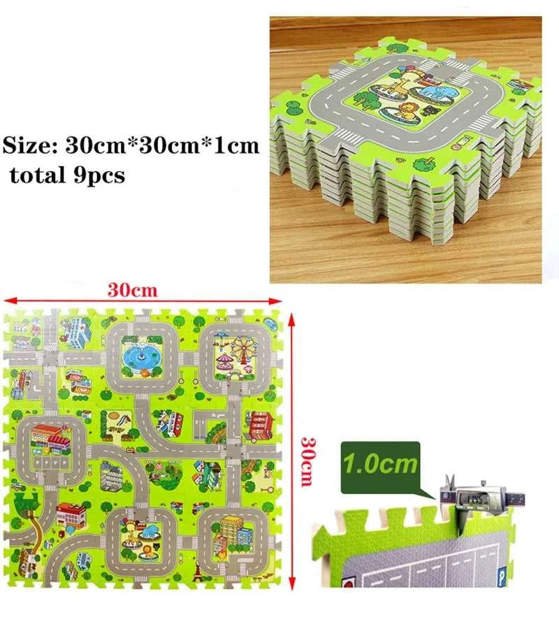 Baby Play Mat 9pcs/lot Kids Carpet Playmat Children Rug Soft Floor Toys Road Traffic Soft Floor Home Decor EVA Kids Foam Puzzles The jack market .AU The jack market .AU Mum & Kids: Essential Products for Every Family $ 43 14:29#1 set