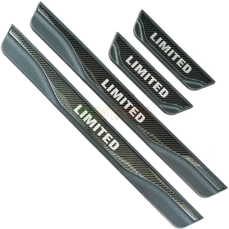 For KIA RIO 3 4 5 X LINE Accessory 2014-2025 Stainless Carbon Car Door Sill Kick Scuff Plate Guard Pedal Protector Cover Styling