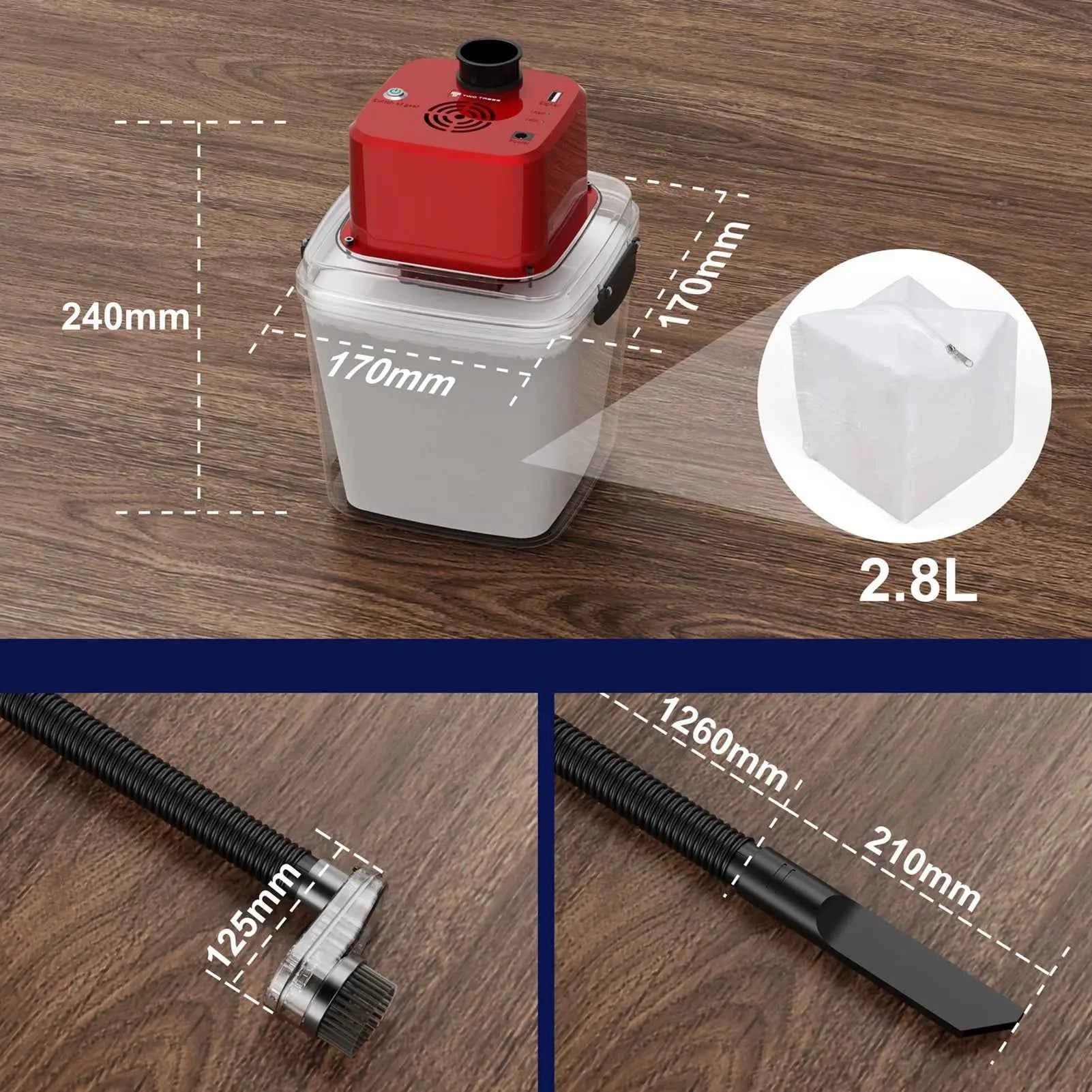 CNC Vacuum Cleaner Kit for TTC450/TTC450 PRO CNC Router Milling Engraving Machine 775 and 500W Spindle Brushless Motor Manual
