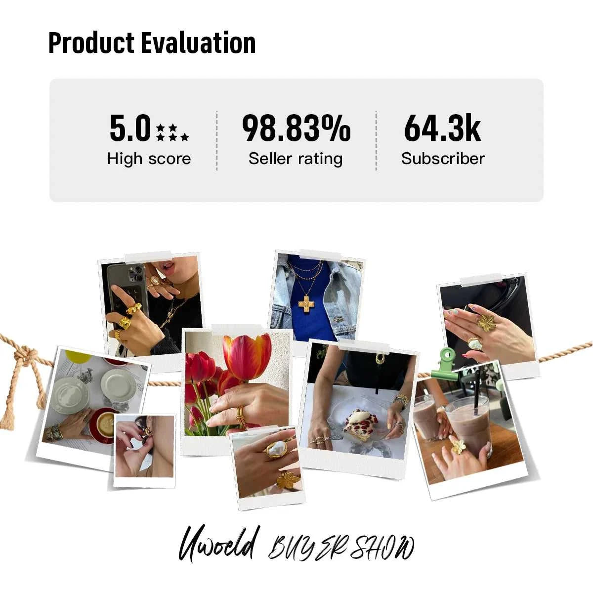 Uworld Trendy Designer 18K Gold Color Plated White Zircon Pendant Earrings Hypoallergenic Waterproof Stainless Steel Jewelry Gif The jack market .AU The jack market .AU Jewellery & Chains $ 56 200001034:367#JDE0106057