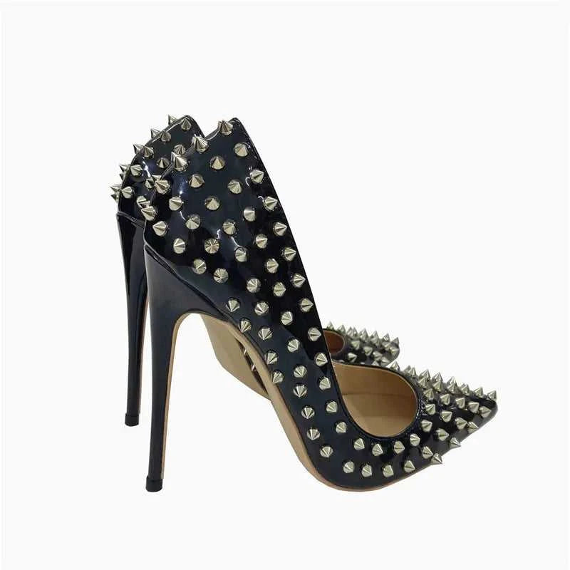 Super Thin Heel 8 10 12CM Sexy All Spikes Rivets Women Pumps Pointed Toe Super High Heels Party Nightclub Fashion Shoes Size 46 The jack market .AU The jack market .AU Step Up Your Style: Trendy Shoes for Every Occasion! $ 117 14:173#As Picture Shown;200000124:100010483
