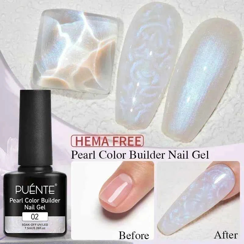 BrandName Chrome Mirror Effect Gel Polish - 5ml Golden Silvery Metallic Liner for Stunning French Nail Art