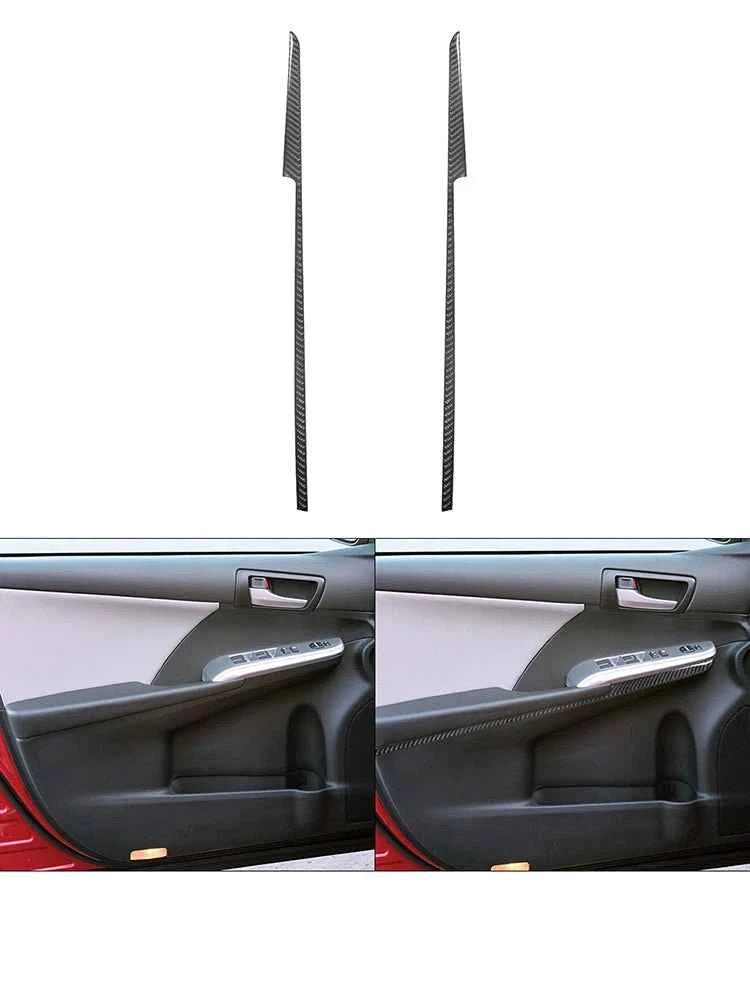 Carbon Fiber Material Black Stickers Cover Trim For Toyota Camry 2012 2013 2014 Car Interior Decorative Accessories
