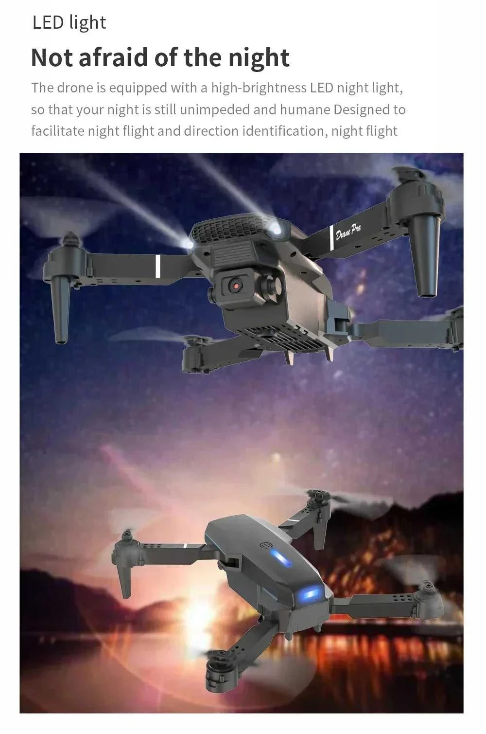 Foldable E88 Mini Drone with 4K HD Camera WiFi FPV Function RC Quadcopter Aircraft Toy Ideal Gift for Both Kids and Adults The jack market .AU The jack market .AU Drones $ 71 14:691#Gray-Dual-4K-Bag