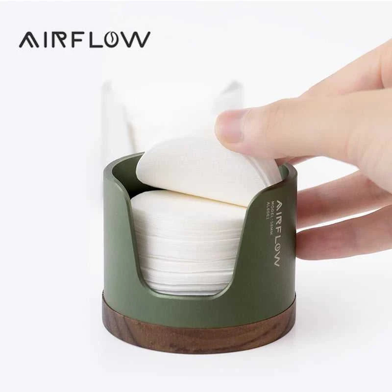 AIRFLOW Coffe Coffee Filter Paper Storage Box 51/53/58mm Round Filter Paper Holder Mocha Pot Filter Paper Dust-proof Storage Box The jack market .AU The jack market .AU $ 49 14:193#Silver