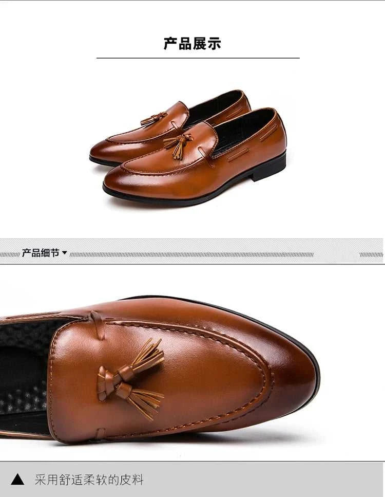 Social Shoe Male High Quality Formal Leather Shoes Men Casual Tassels Business Loafers For Man Dress Shoes Comfortable The jack market .AU The jack market .AU Step Up Your Style: Trendy Shoes for Every Occasion! $ 90 14:193;200000124:100013888