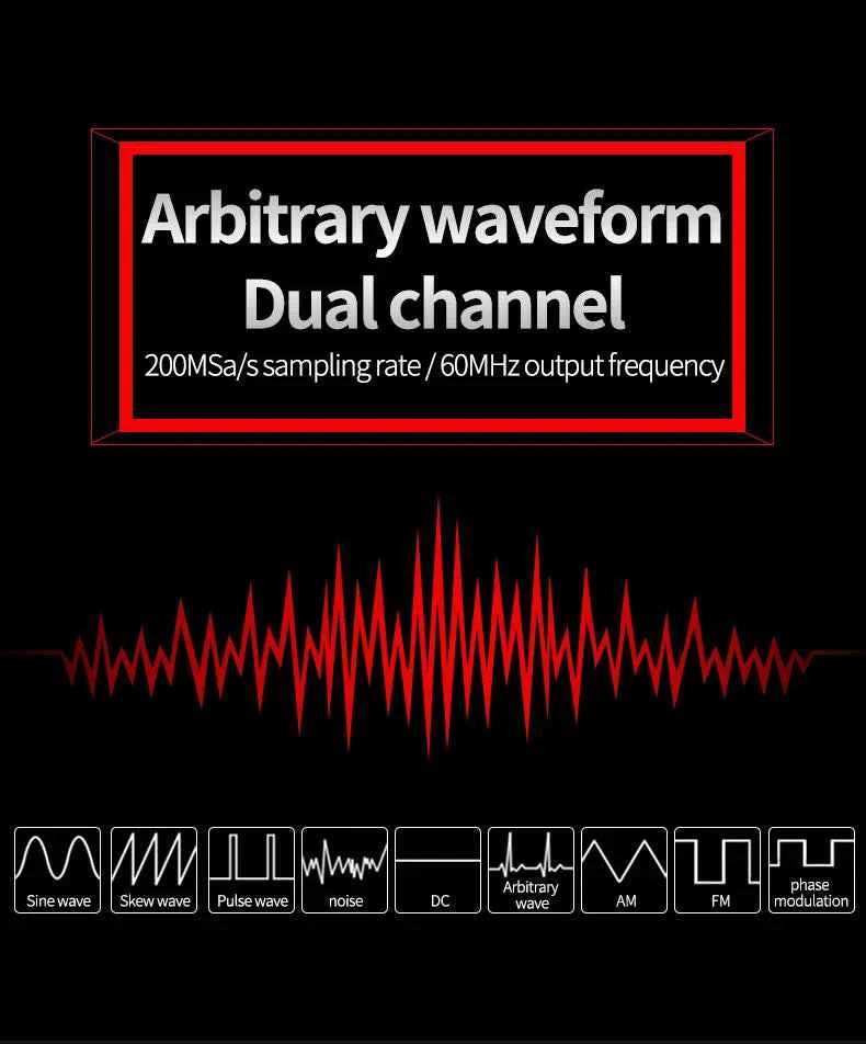 UNI-T Portable Dual Channel Signal Generator - 30MHz/60MHz Arbitrary Waveform Creator