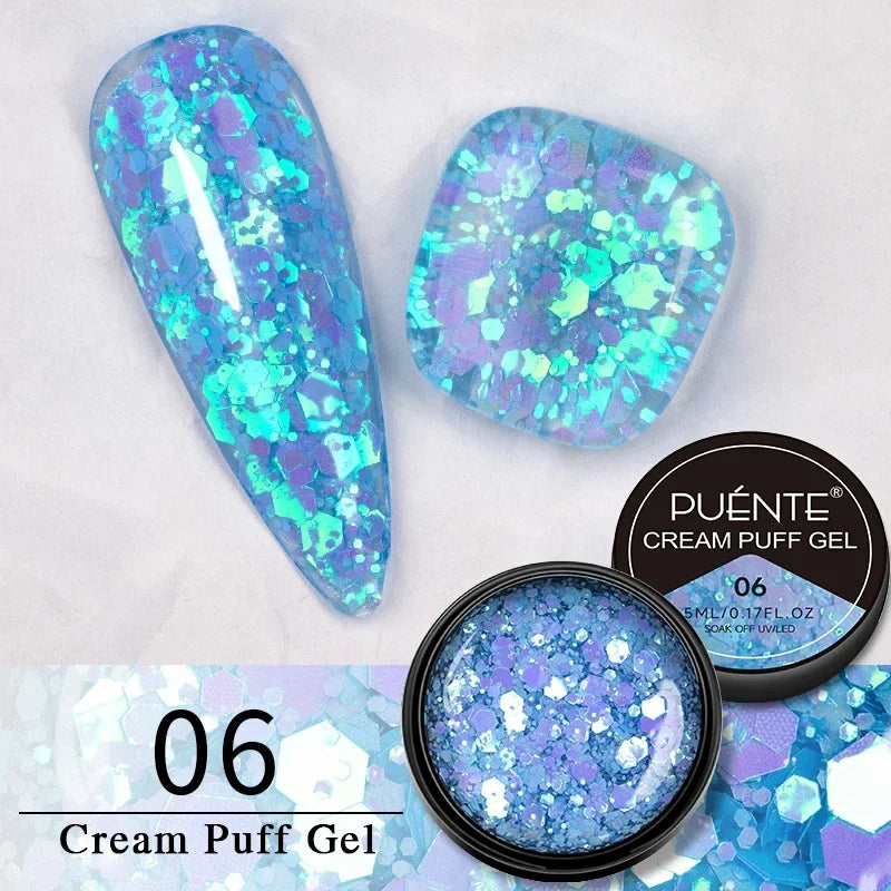 BrandName Chrome Mirror Effect Gel Polish - 5ml Golden Silvery Metallic Liner for Stunning French Nail Art