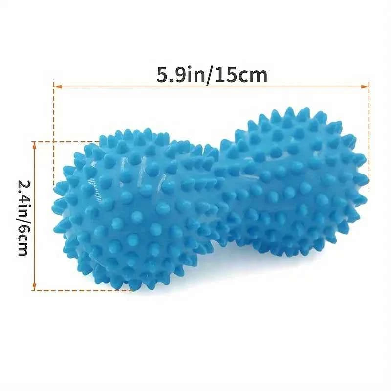 Peanut Massage Spiky Ball - Deep Tissue Roller for Foot, Neck, & Back Relief