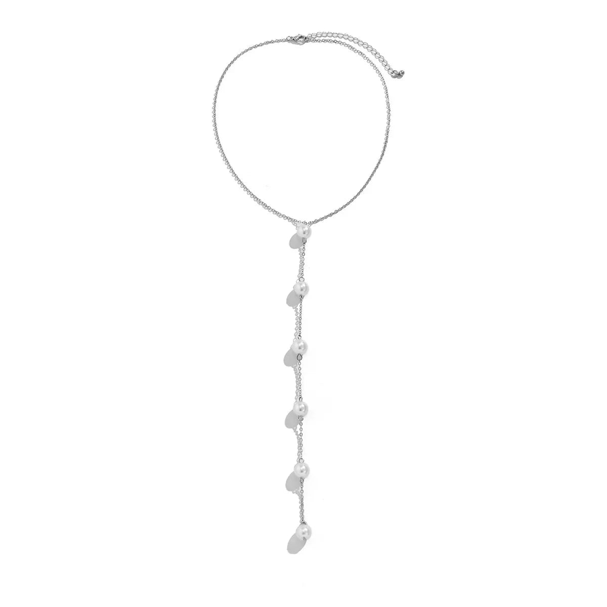 IngeSight.Z Simple Long Imitation Pearls Back Necklace For Women Sexy Tassel Harness Bikini Chest Chain Body Jewelry Mujer The jack market .AU The jack market .AU Jewellery & Chains $ 48 200001034:203027829#JS05178