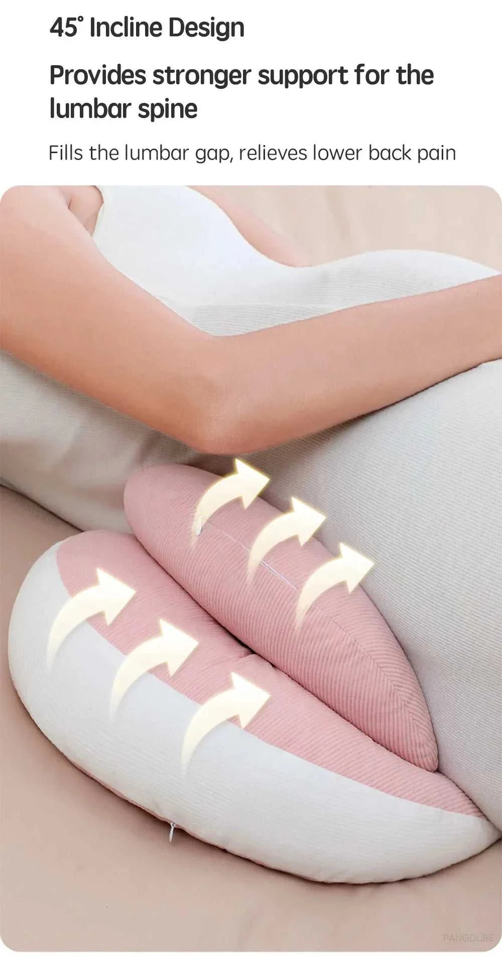 PANGDUBE Pregnancy Pillow with 1pc Free An Auxiliary Pillow Cotton Waist Support Pillow for Pregnant Women Sleeping Body Pillow The jack market .AU The jack market .AU Mum & Kids: Essential Products for Every Family $ 45 14:200021498#Pink