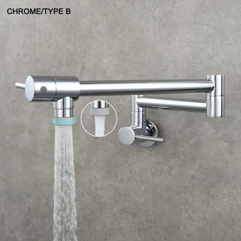 Brass Pot Filler Tap Wall Mount Foldable Kitchen Faucet Single Cold Single Hole Sink Tap Rotate Folding Spout Chrome Gold Black The jack market .AU The jack market .AU Home $ 174 14:29#Chrome Type A