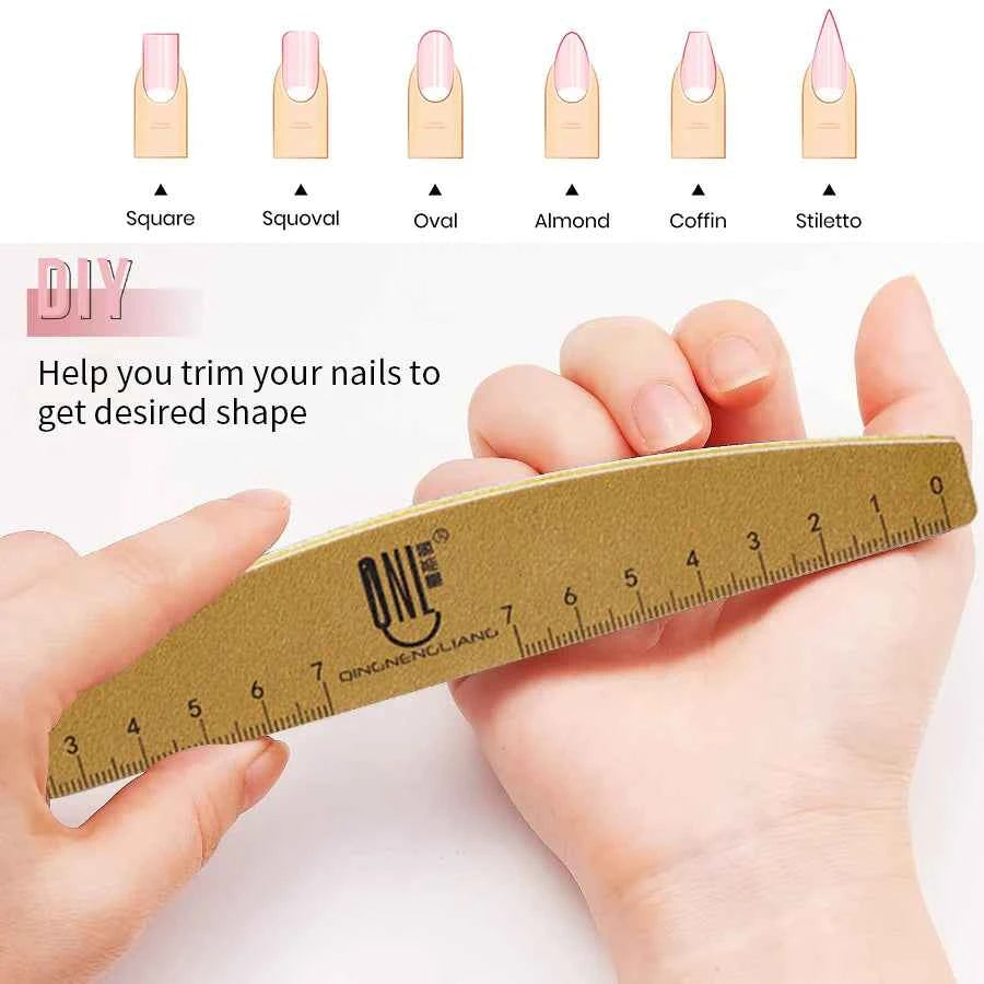 Nail Artistry Pro Nail File Set - Double-Sided 180/240 Grit for Precision Buffing & Professional Manicures (2/4/5/10pcs)