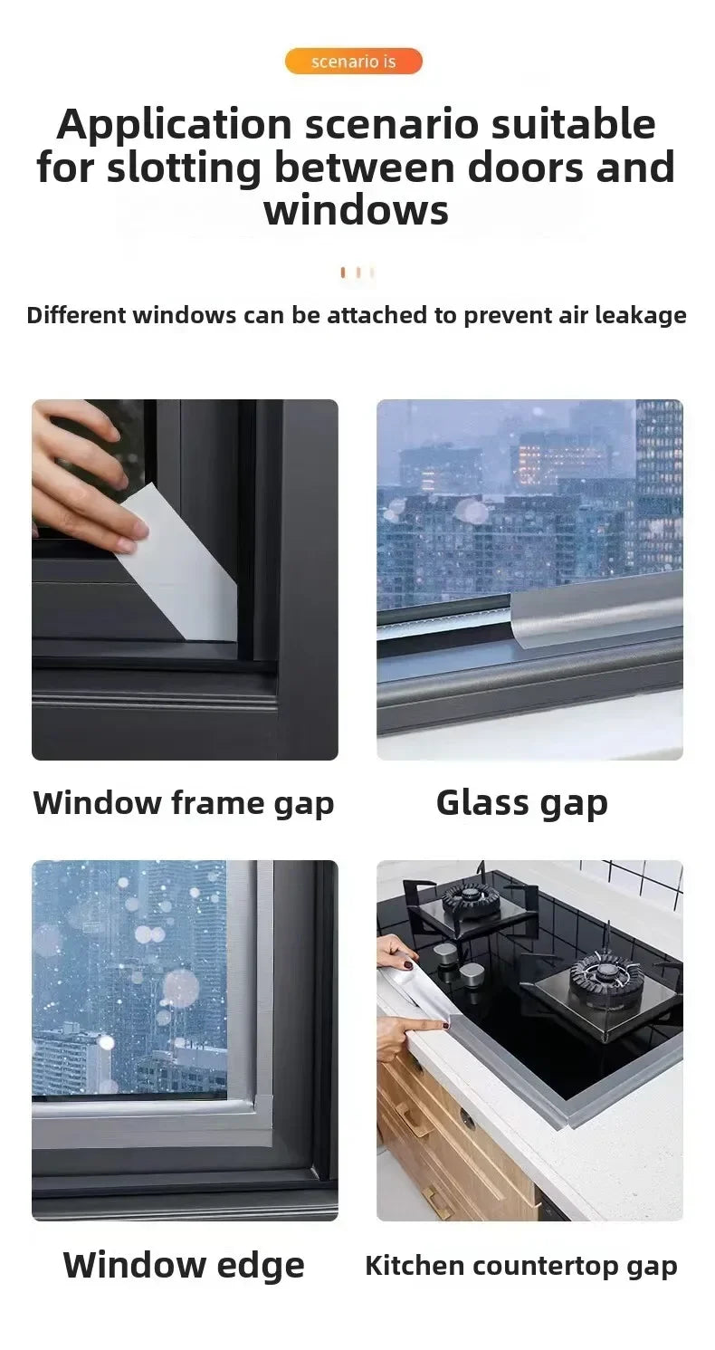 10m Thick Industrial Tape (Silver-Gray) - Single-Sided, Waterproof/Windproof, Wear-Resistant for Repair & Bundle Tasks