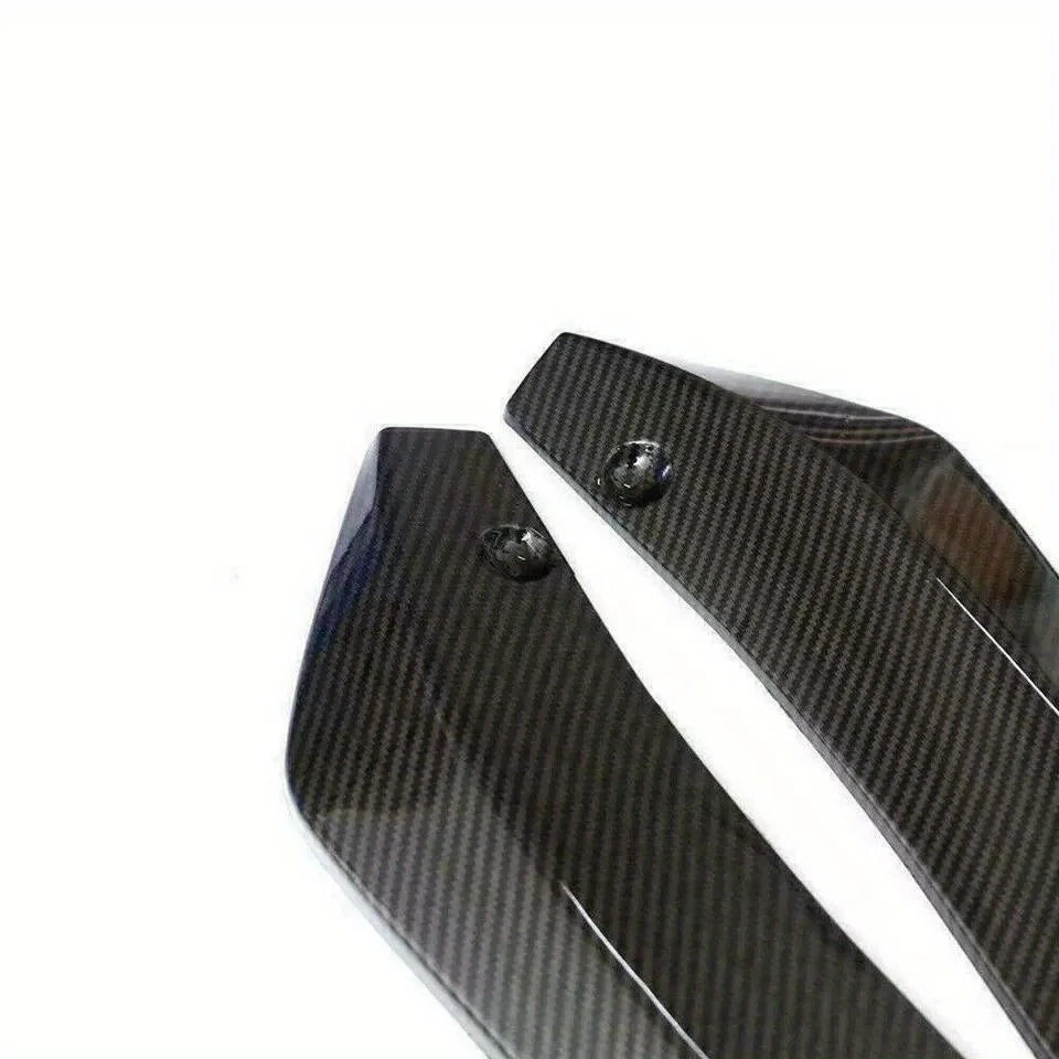 Car 1 pair of rear corner rear lip chassis anti-collision corner carbon fiber spoiler  exterior accessories universal