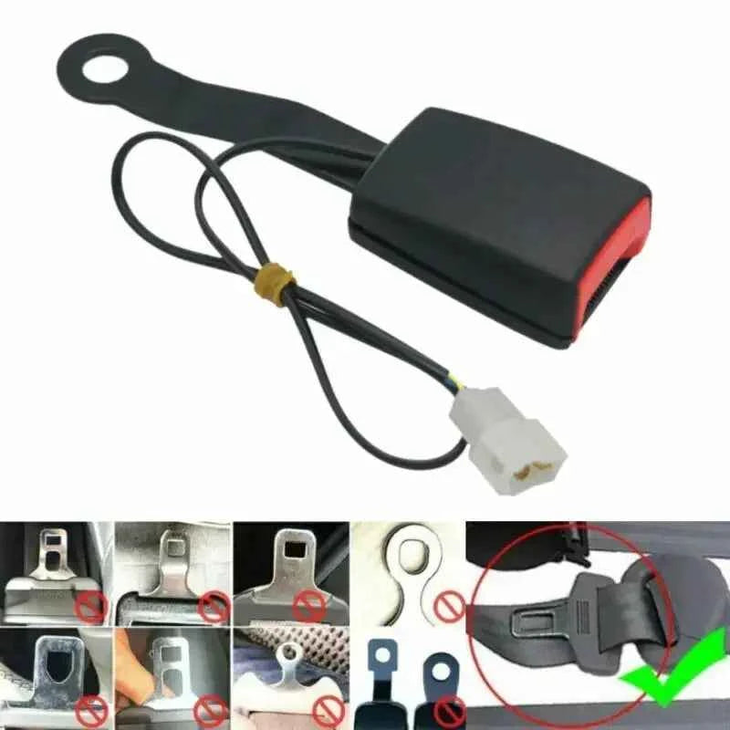 1 PCS Car Seat Belt Clip With Line Safety Seatbelt Lock 175mm Buckle Plug Thick Insert Socket Safe Replace