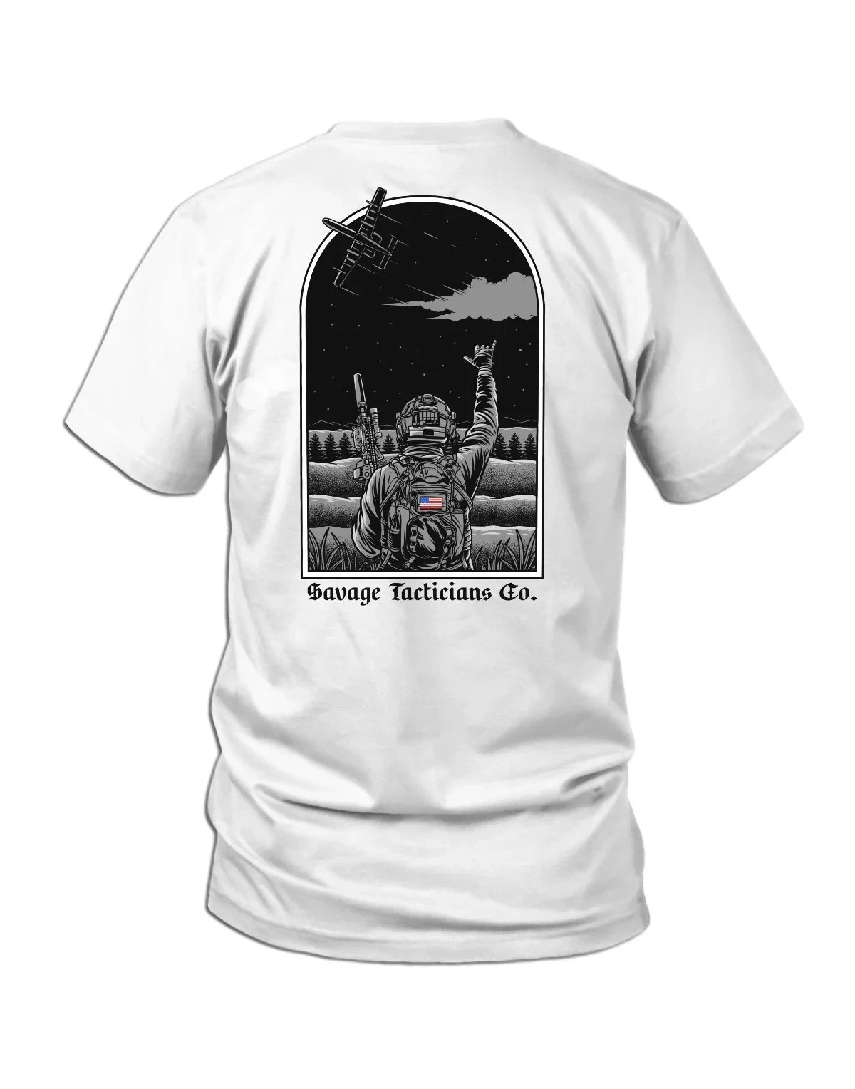 Men Clothes Fashion Tactical T-Shirts Streetwear 100% Cotton Loose Tops Breathable Soft Tee Military Enthusiast