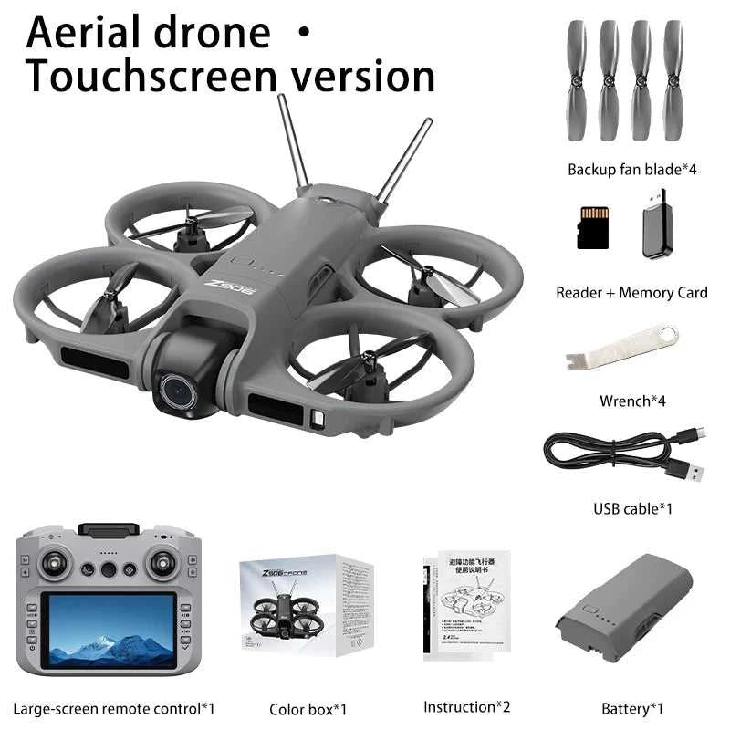 2026 Lenovo Drone With 4.3-inch Large Screen 8k High-definition Aerial Photography Obstacle Avoidance Remote Control Quadcopter The jack market .AU The jack market .AU Drones $ 99 14:29#Black