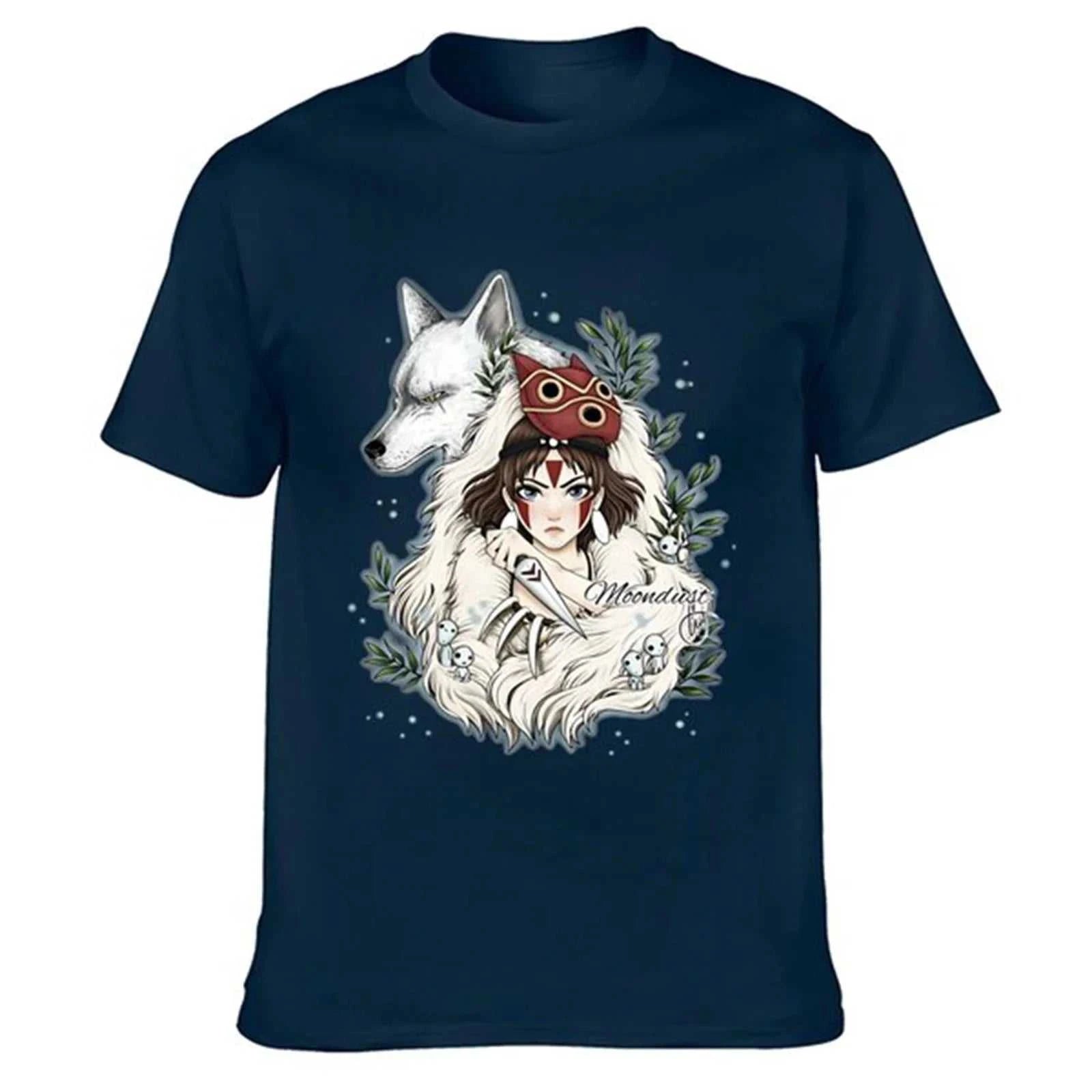 Graphic PrintedClothing Novelty Princess Mononokes Hime T-Shirts for Men Women Pure Cotton Kodama Tree Forest Spirit Tees Shirt The jack market .AU The jack market .AU Men Fashion $ 39 14:200002984;5:200000991