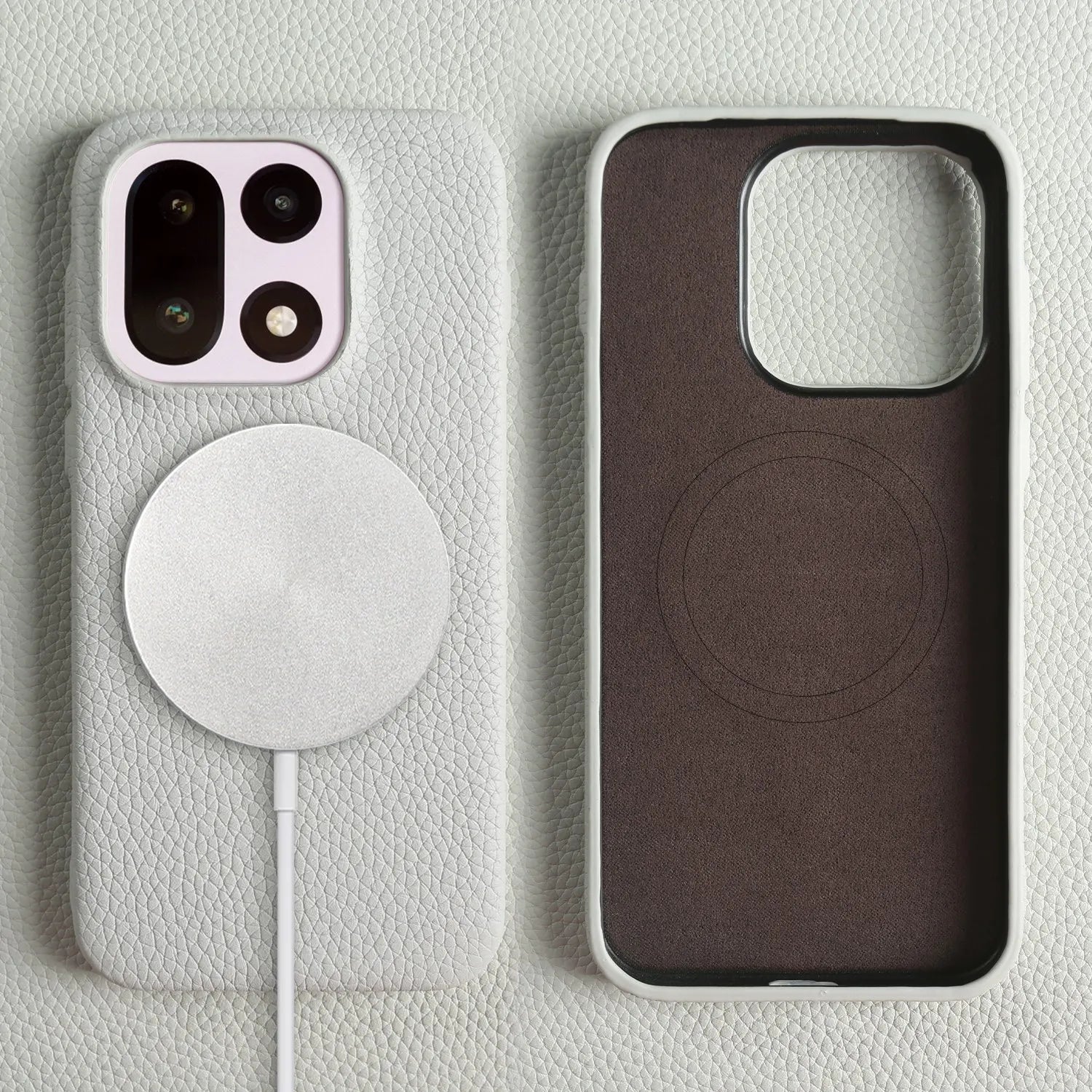 For Oneplus 15 Case 13R 12 10R 8Pro 7T 9R 7TPro Case Luxury Genuine Leather Cases For Magsafe Oneplus Phone Cover Magnetic Coque