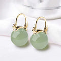 MHS.SUN Vintage Imitation Green Jade Bead Drop Earrings Gentle Elegant Ear Buckle Earring For Women Girl Party Jewelry Gift The jack market .AU The jack market .AU Jewellery & Chains $ 51 200001034:361180#002