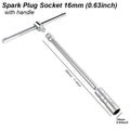 Spark Plug Socket Key Magnetic Tool Wrench Swivel Long Extension Install Replace Repair Kit Torque Remove Gap 14mm 16mm Auto Car