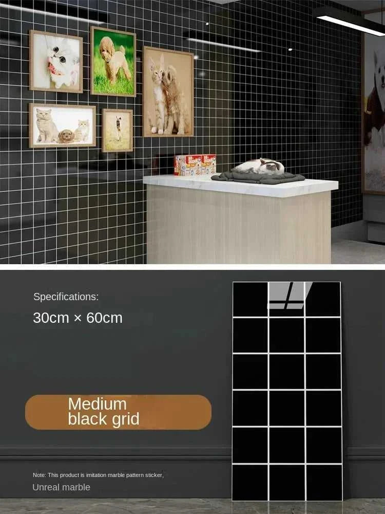 Imitation ceramic tile wall sticker wallpaper self-adhesive bathroom marble sticker self-adhesive background wall wallpaper The jack market .AU The jack market .AU Home $ 113 14:365458#White brick pattern;5:871#30X60CM 20PCS