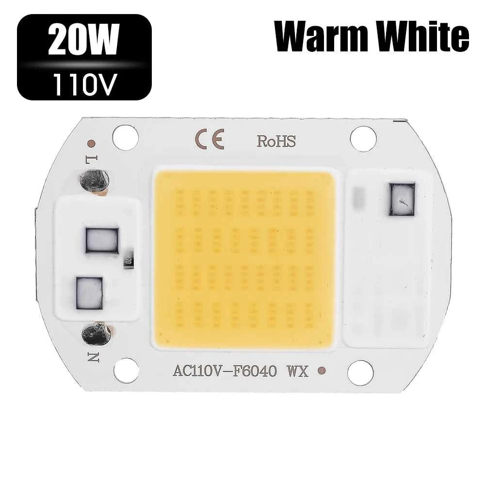 COB Chip LED Lamp 110V 220V 20W 30W 50W Smart IC No Need Driver Lampada LED Bulb Lamp for Flood Light Spotlight DIY Lighting The jack market .AU The jack market .AU Home $ 49 136:200002572#20W 220V warm