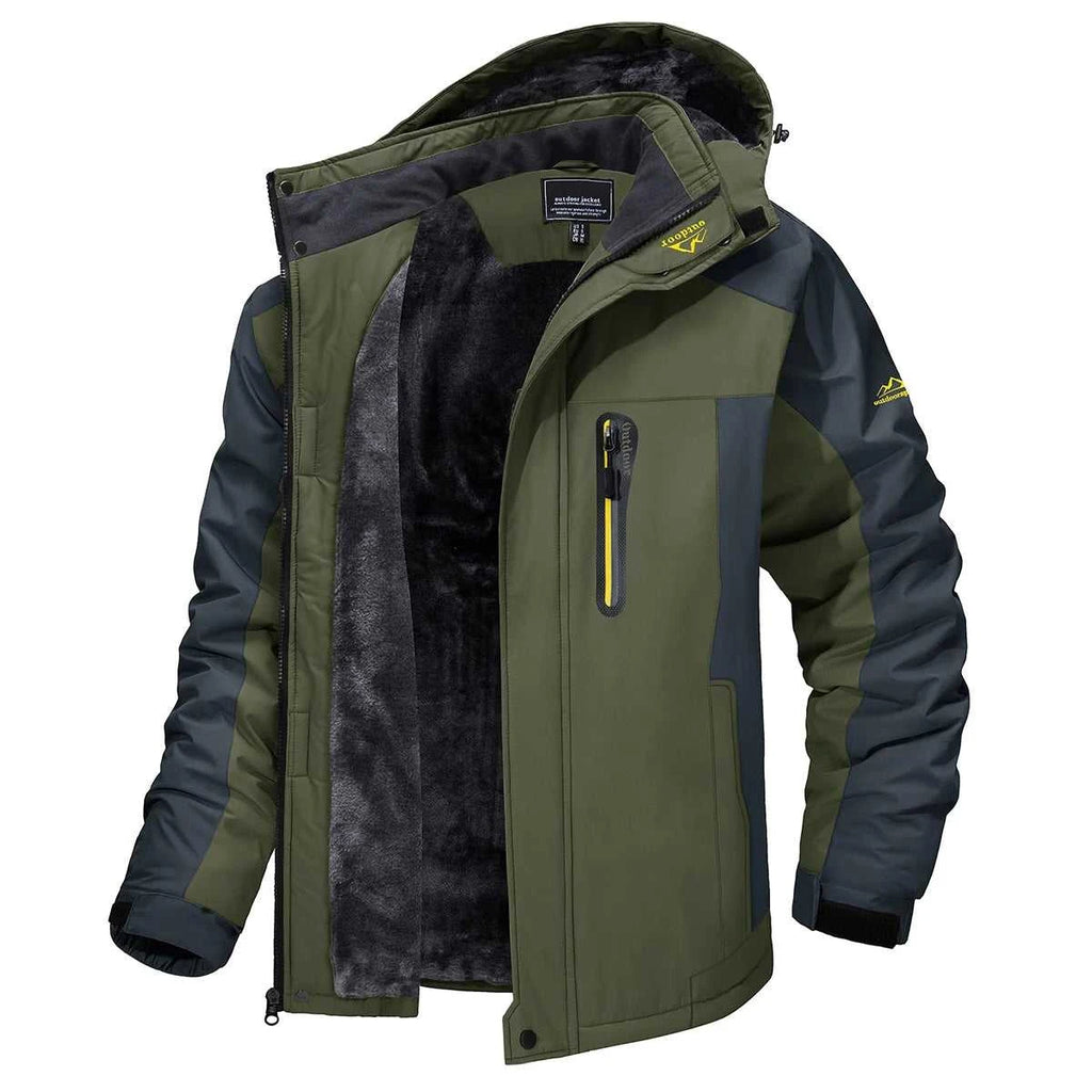 TACVASEN Men's Waterproof Ski Jacket Fleece Lining Warmth Parka Winter Snow Working Outdoors Hooded Coat Rain Shell Windbreaker The jack market .AU The jack market .AU Men Fashion $ 76 14:771#Blue;5:361385#CN 4XL (US L)