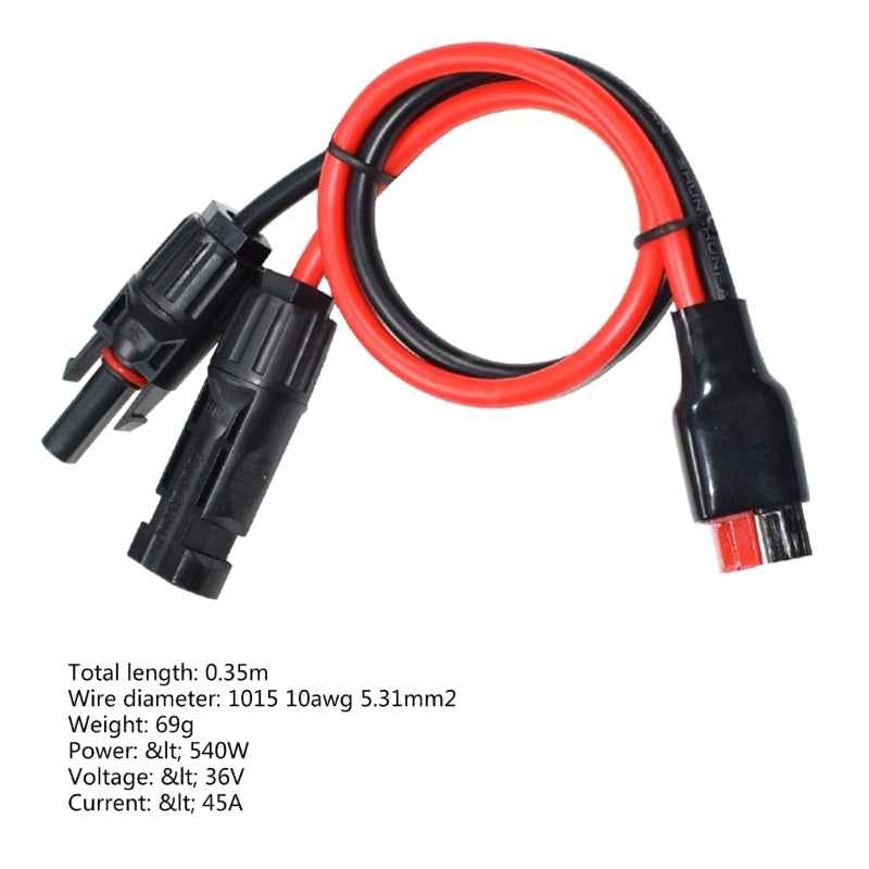 M6CF MC 4 to 30A Andersons Plugs Mc 4 Connector to 30A Andersons Connecting Wires