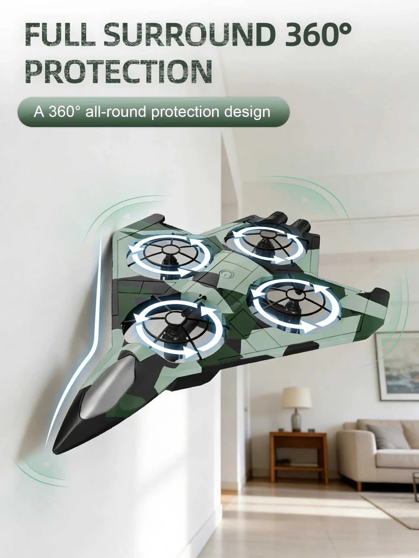 Quadcopter Remote Control Aircraft Drone Model Hovering Flight Fighter Fixed Height Rolling Stunt Toy Fall Resistant Kids Aldult The jack market .AU The jack market .AU Drones $ 70 14:29#E76 blue deone