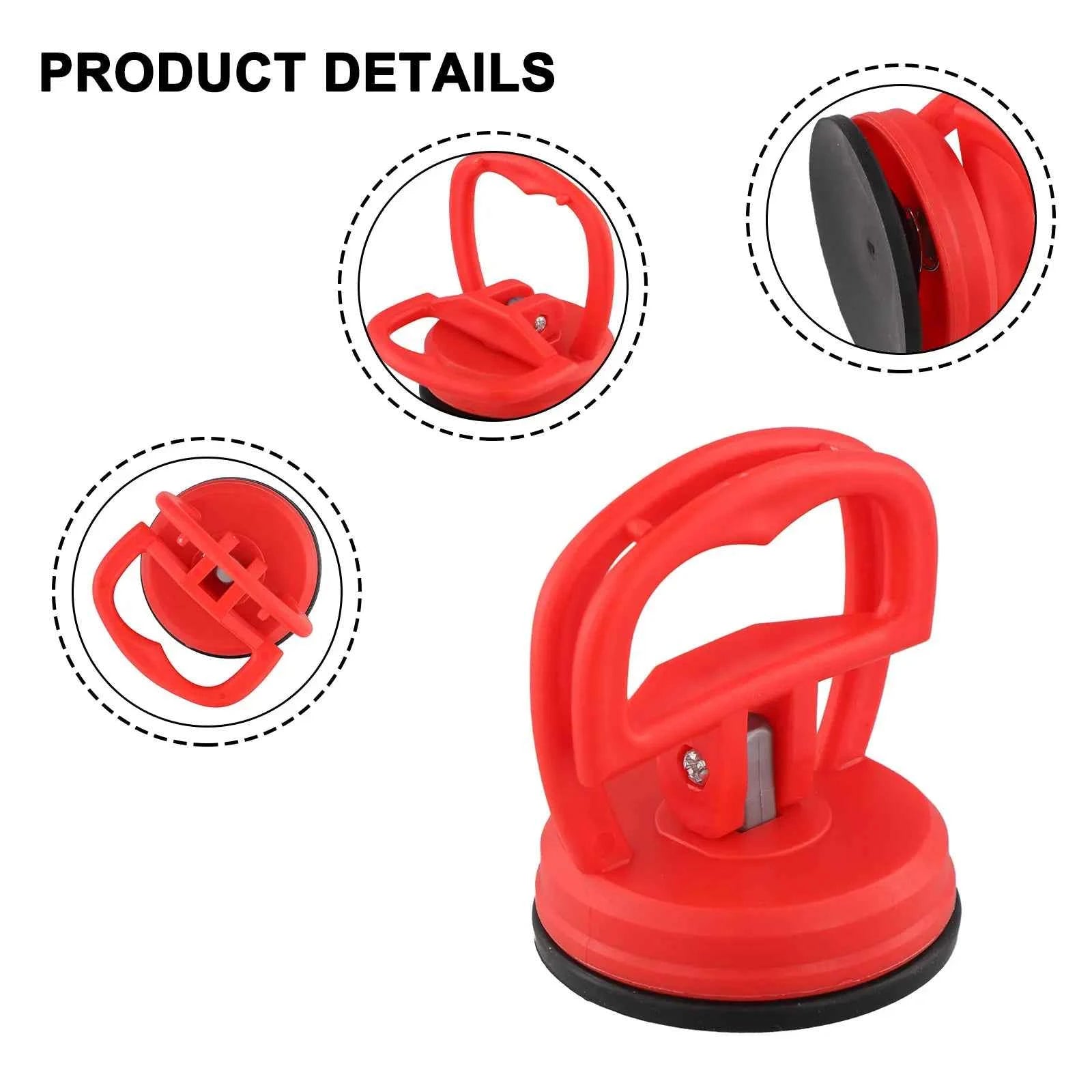 Mini Suction Cup Lifter Glass Puller Sucker Plastic Repair Rubber 1pc Tool 4.72in Dent Panel 5.31*5.12*4.72in Blue