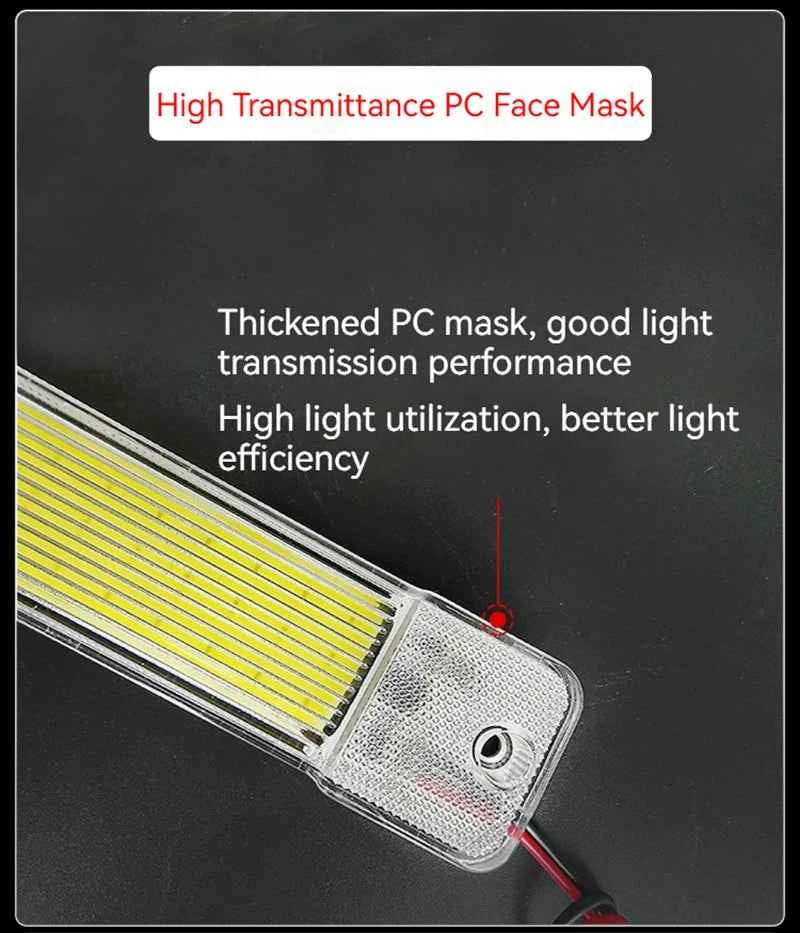BrightDrive LED Cabin Light - High-Intensity 12V/24V Dome Lamp with Switch for Van, Truck, RV, & Camper