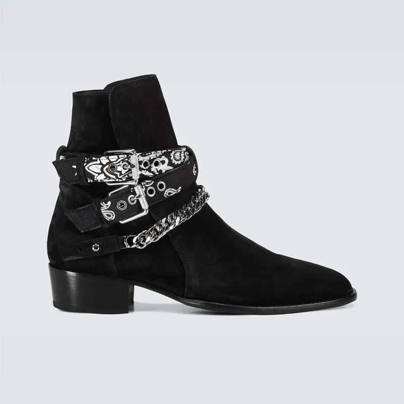 Black Men Short Boots Brown Flock Buckle Strap Round Toe Ankle Boots for Men Business Men Boots Zapatos Hombre The jack market .AU The jack market .AU Step Up Your Style: Trendy Shoes for Every Occasion! $ 106 14:100018786#brown;200000124:200000900