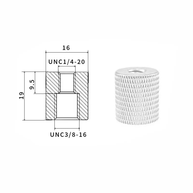 2/4PCS 1/4-20UNC 3/8-16 M5 M6 M8 M10 Conversion Nut Projector Bracket Adapter Ball head Camera Tripod Photography screw