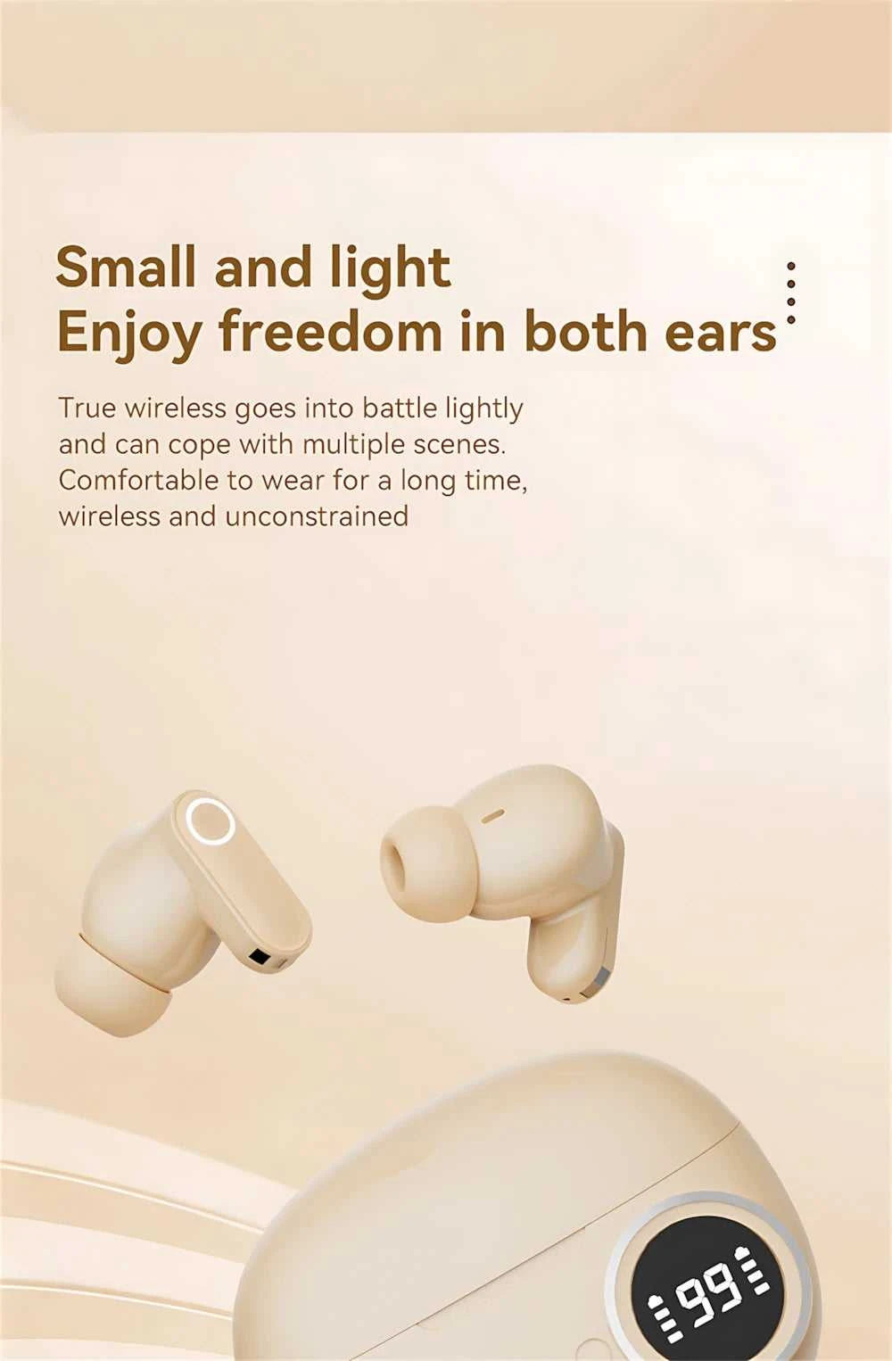 Bluetooth 5.4 Headphones True Wireless In-ear Long Noise Reduction TWS Sports High Sound Quality Digital Display Screen Earplugs The jack market .AU The jack market .AU Accessories Electronics $ 54 14:29#White