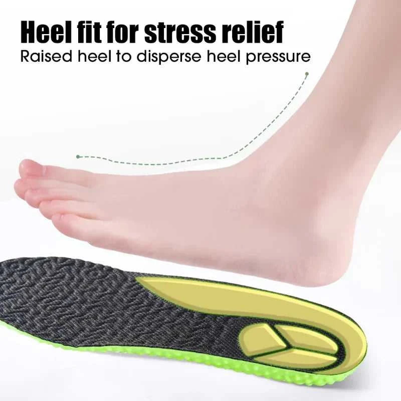 Silicone Memory Sponge Elastic Sports Insoles Orthopedic Insole Shock Absorption Air Cushion Deodorant Soft Shoes Pad Men Women The jack market .AU The jack market .AU Step Up Your Style: Trendy Shoes for Every Occasion! $ 47 14:173#Style 02 Green;200000124:200000283#EU45-46