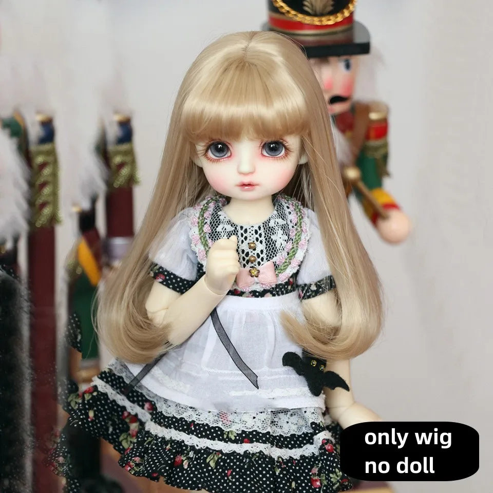 30cm Doll Wig 1/6 BJD Wig Curly Soft Doll Wig Dolls Hair Suitable for1/6 BJD Doll Wig Toy Accessories Dress Up DIY Toys Children
