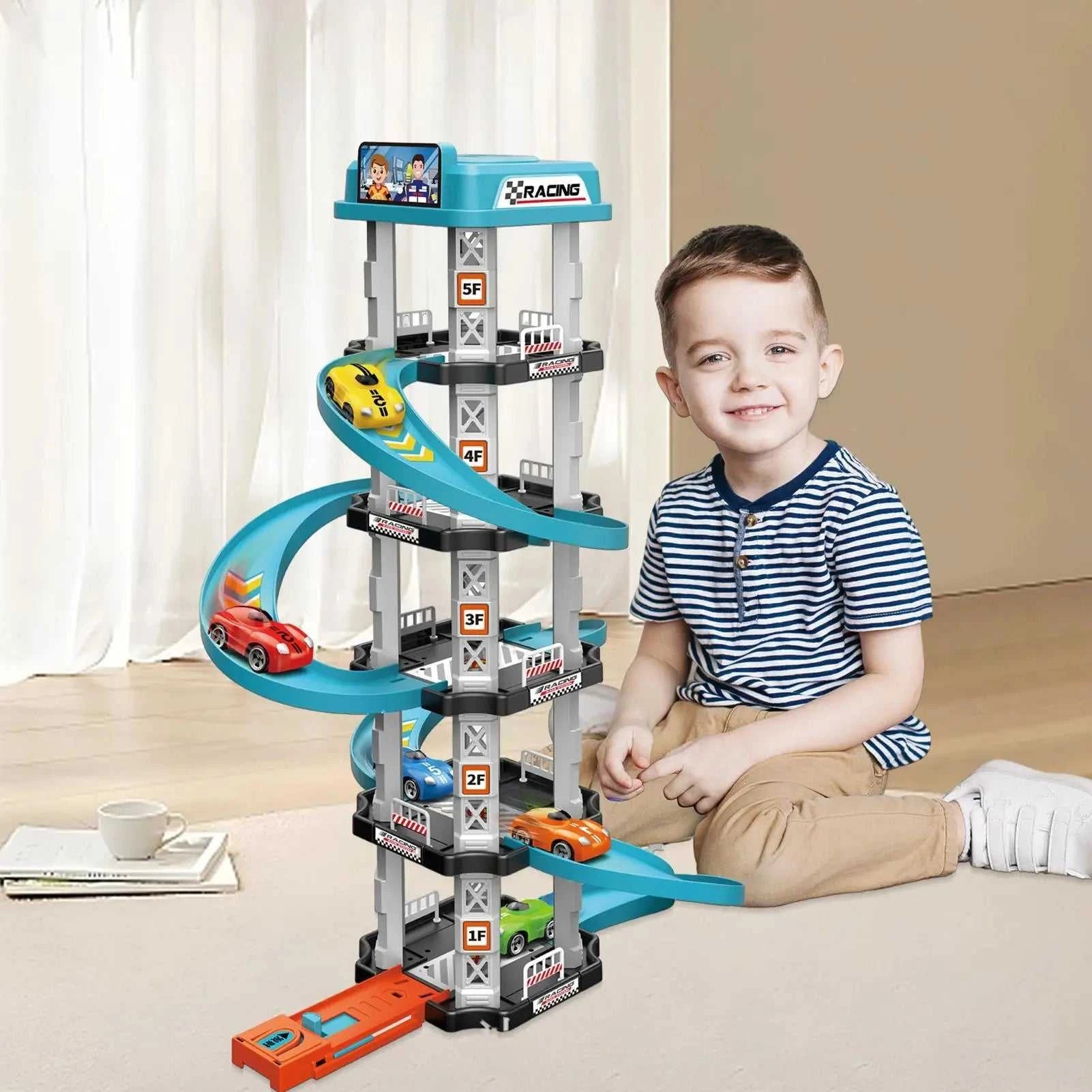 Car Parking Garage Toy Interactive Vehicle Racing Car Ramp Assembly Game Preschool Educational Traffic Toys for Children The jack market .AU The jack market .AU Little Wonders $ 61 14:10#62pcs