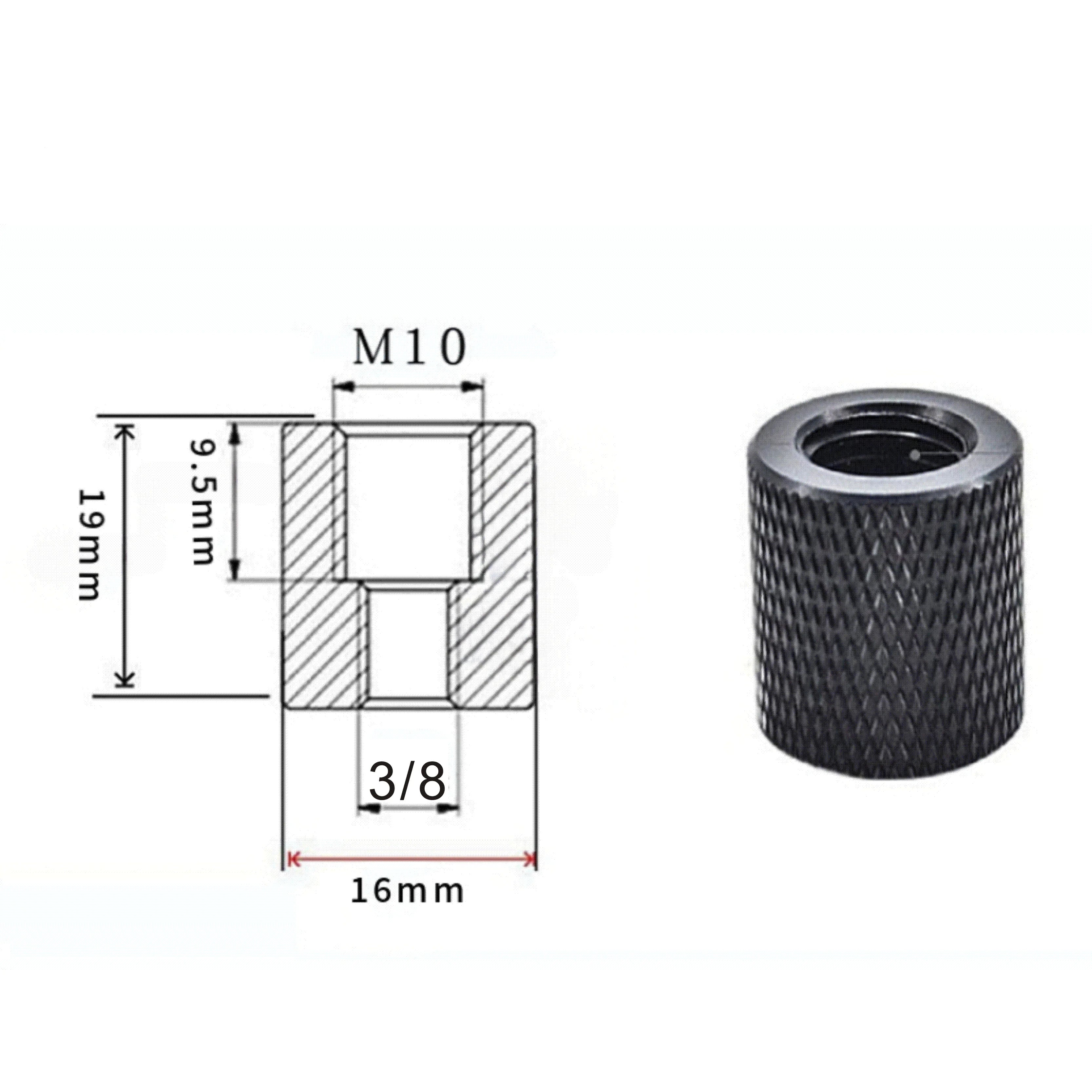2/4PCS 1/4-20UNC 3/8-16 M5 M6 M8 M10 Conversion Nut Projector Bracket Adapter Ball head Camera Tripod Photography screw